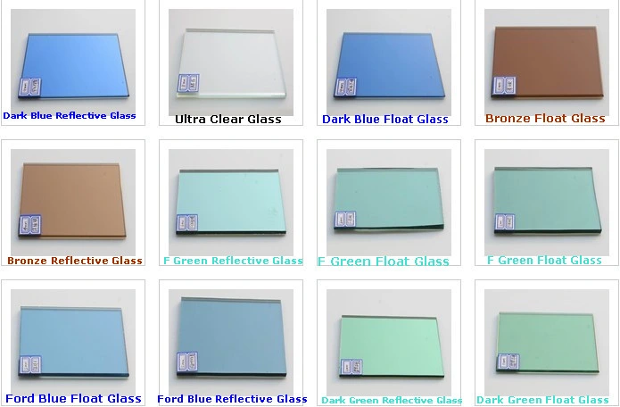 4mm 5mm 6mm 8mm 10mm Dark Blue Ford Blue Reflective Glass for Budling, Window