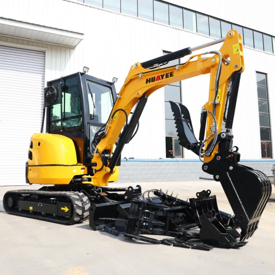 Huyee Factory Crawler Euro 5 EPA 4 Engine 1.8ton Small Digger 1ton 2ton 3.5 Ton Hydraulic Construction Diggers 1800kg Mini Excavator for Sale Prices with Thumb